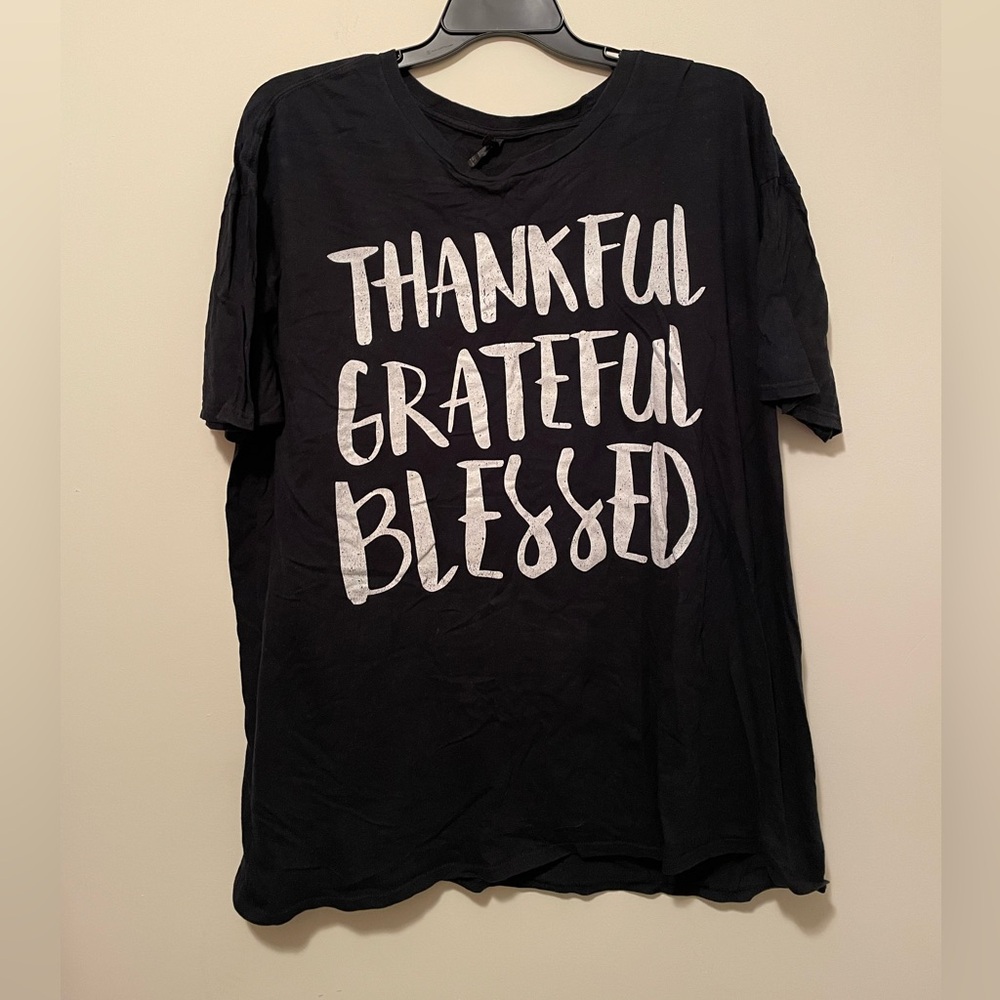 Women’s Plus Size Black Graphic T-Shirt